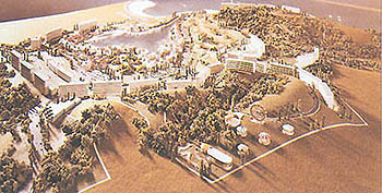 Desarrollo La Marina. Maquetas, vista aerea / La Marina. Scale models, aerial view