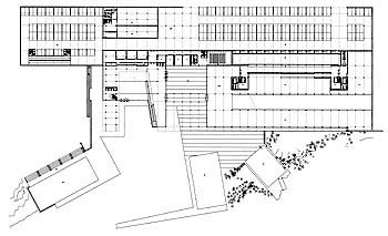 Hotel. Planta semisótano/Semi basement floor plan