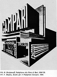 F. Depero, Studio per il Padiglione Campari, 1933/Study for Campari pavilion
