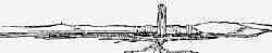 Le Corbusier: dibujo del frente marítimo de Argel con el rascacielos del quartier de la Marine.