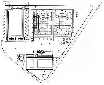 Planta complejo deportivo / Sports complex ground plan