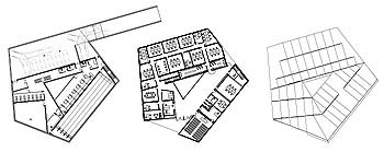 Planta Sótano/Basement floor. Planta baja/Ground floor. Planta cubiertas/Roof floor