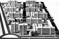Grupo “Antonio Rueda” de 1002 viviendas, Valencia. Maqueta general/Antonio Rueda complex of 1002 flats, Valencia. Site model