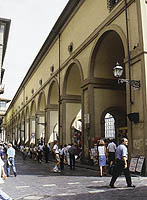 Florencia. Vasari, aspecto del corredor/Florence. Vasari corridor. View 