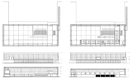 Planta Segunda/Second floor · Planta primera/First floor · Alzado interior/Inside elevation · Sección/Section a-a’