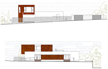 Alzado este/East elevation  Alzado norte/North elevation